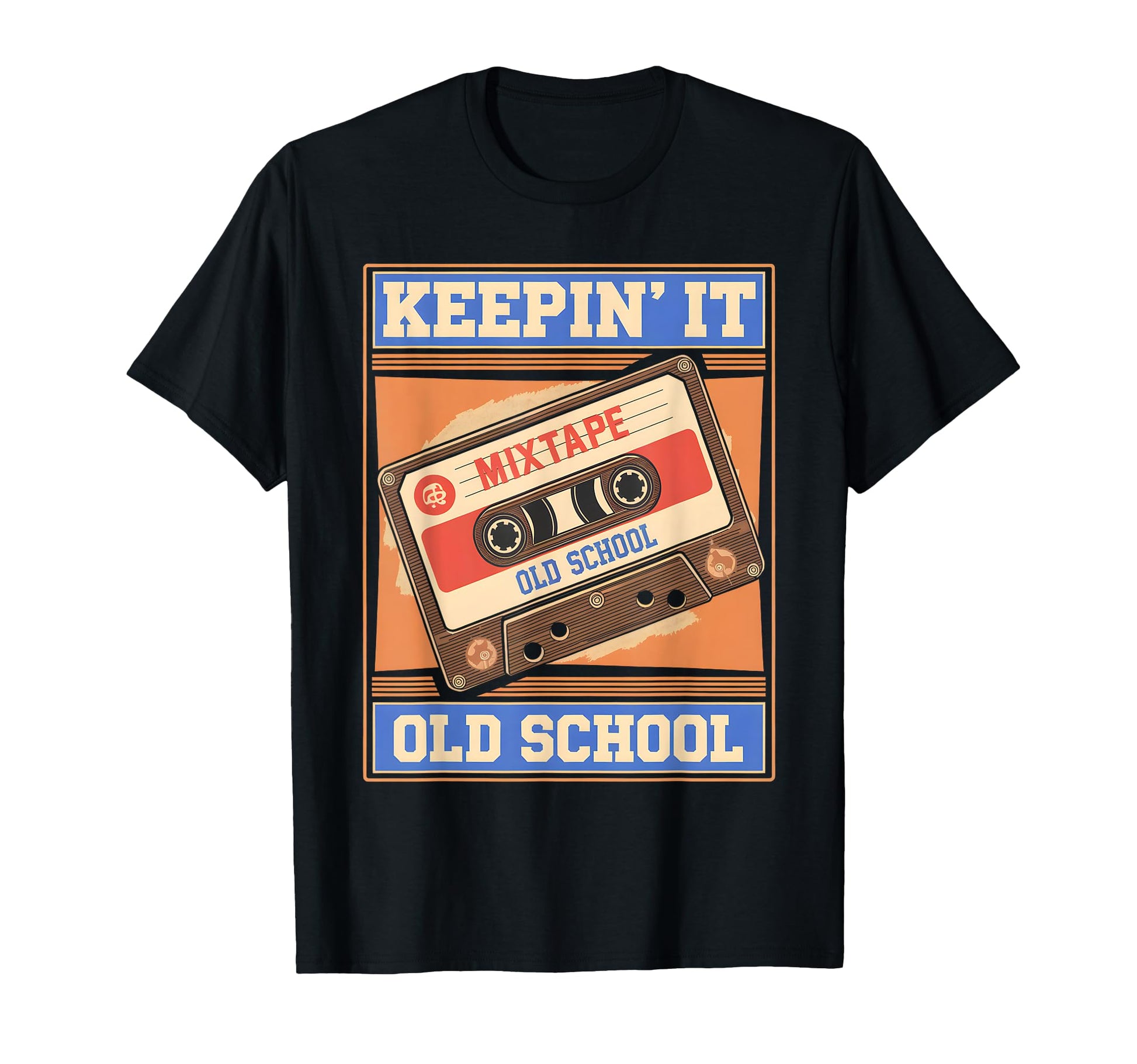 Old School Hip Hop 80S 90S Cassette T-Shirt - Graphic Print for Adults - T-Shirt, Sweatshirt, Hoodie