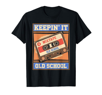 Old School Hip Hop 80S 90S Cassette T-Shirt - Graphic Print for Adults - T-Shirt, Sweatshirt, Hoodie
