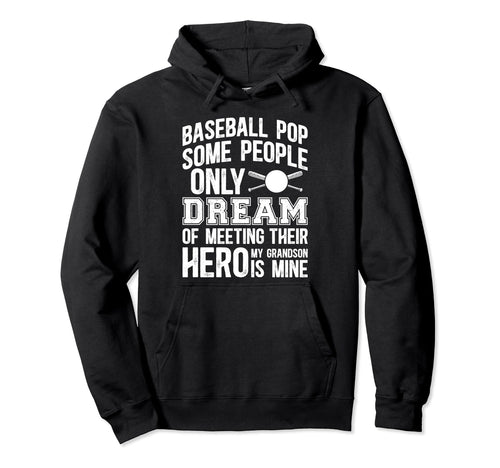 Baseball Pop Proud Pop Baseball Hoodie - Fun Novelty Design for Adults - T-Shirt, Sweatshirt, Hoodie