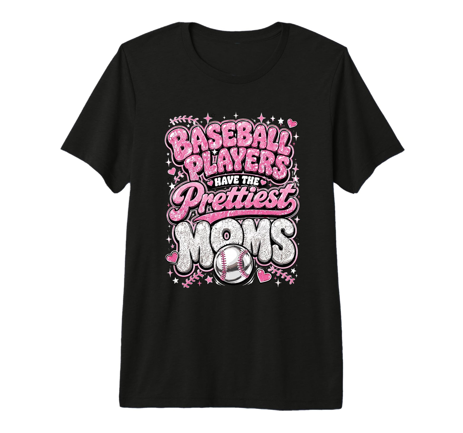 Baseball Players Have Prettiest Moms T-Shirt - Custom Art Print for Adults - T-Shirt, Sweatshirt, Hoodie