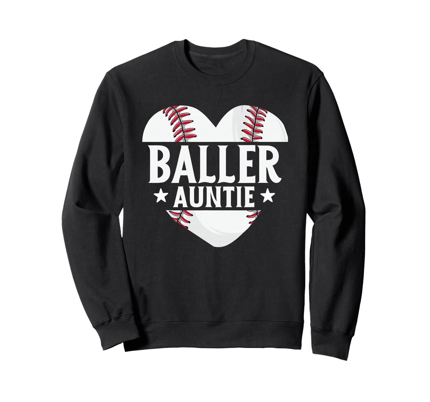 Baseball Aunt Gifts Baller Auntie Sweatshirt - Minimalist Print Unisex - T-Shirt, Sweatshirt, Hoodie