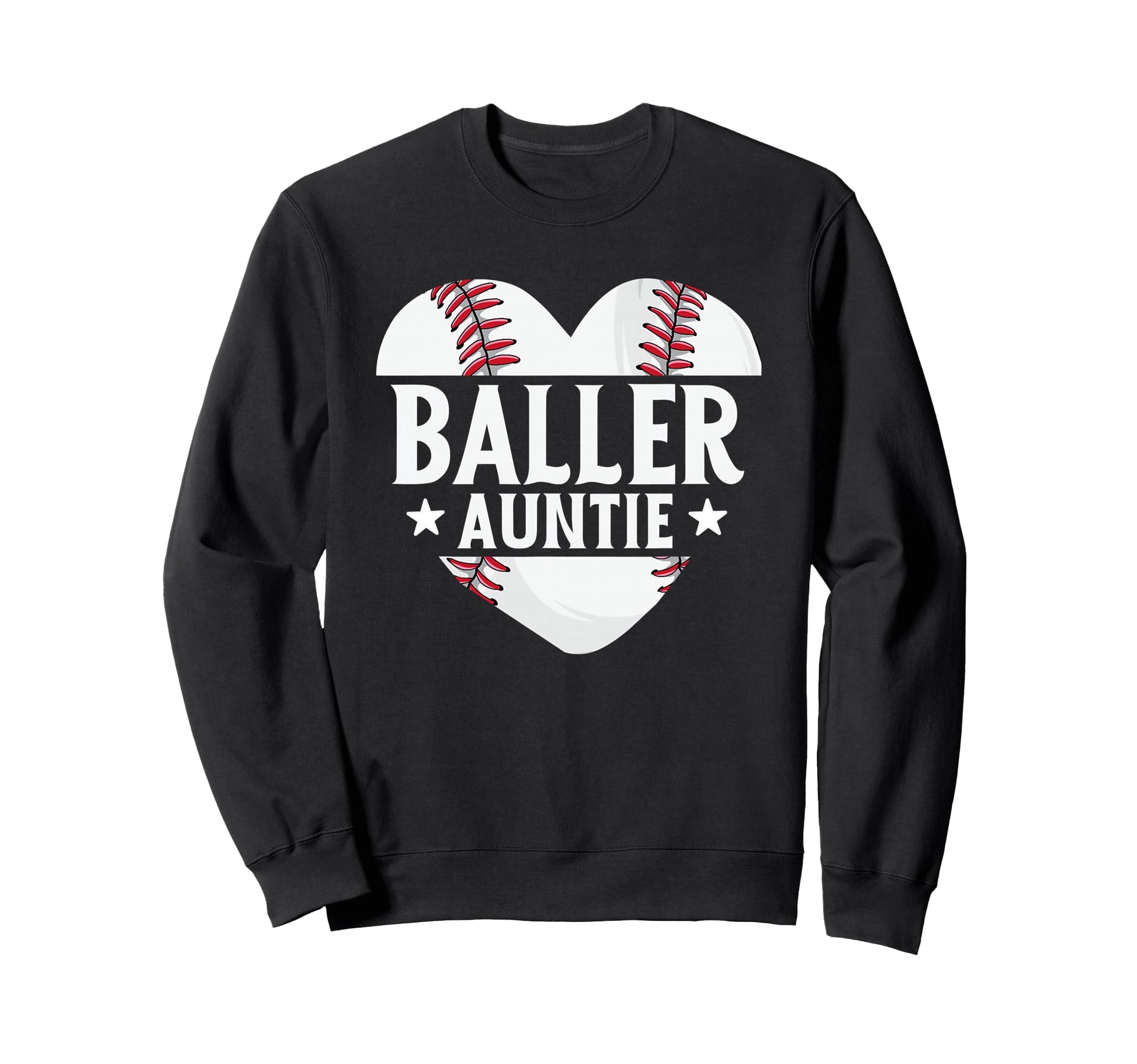 Baseball Aunt Gifts Baller Auntie Sweatshirt - Minimalist Print Unisex - T-Shirt, Sweatshirt, Hoodie