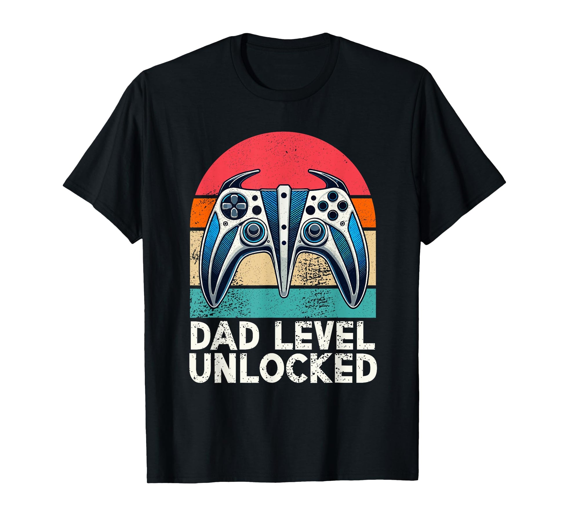 Dad Level Unlocked Controller Papa T-Shirt - Unique Graphic for Adults - T-Shirt, Sweatshirt, Hoodie