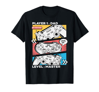 Funny Dad Level Unlocked Master Level T-Shirt - Unique Graphic for Adults - T-Shirt, Sweatshirt, Hoodie