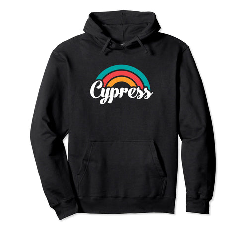 Cypress Ca Script Rainbow Hoodie - Custom Art Print for Adults - T-Shirt, Sweatshirt, Hoodie