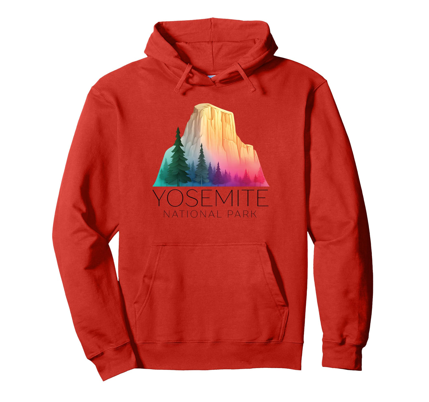 Yosemite National Park Half Dome Camp Hoodie - Minimalist Print Men Women - T-Shirt, Sweatshirt, Hoodie