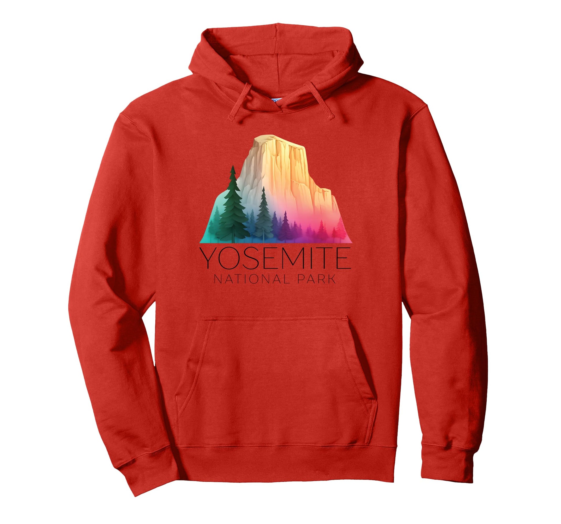 Yosemite National Park Half Dome Camp Hoodie - Minimalist Print Men Women - T-Shirt, Sweatshirt, Hoodie
