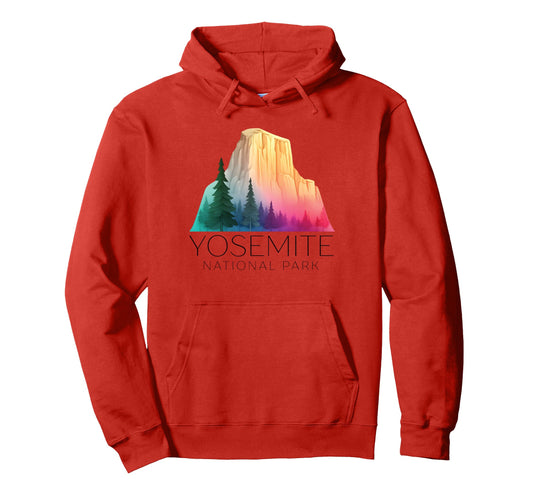 Yosemite National Park Half Dome Camp Hoodie - Minimalist Print Men Women - T-Shirt, Sweatshirt, Hoodie