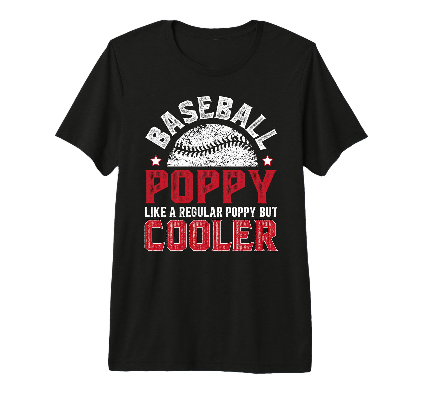 Mens Baseball Poppy Grandpa Poppy T-Shirt - Aesthetic Graphic for Adults - T-Shirt, Sweatshirt, Hoodie