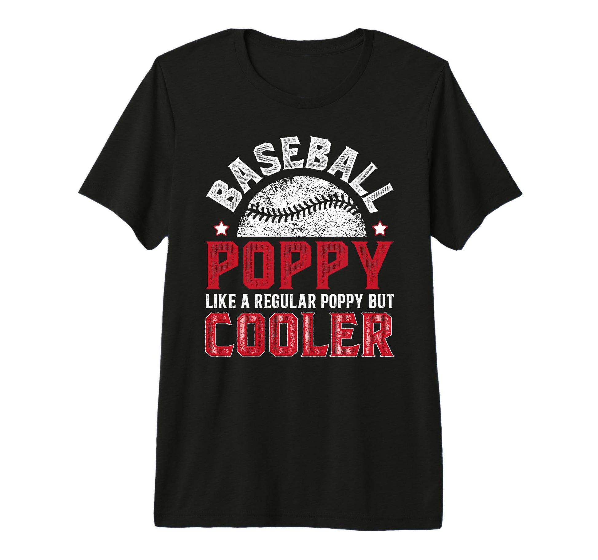 Mens Baseball Poppy Grandpa Poppy T-Shirt - Aesthetic Graphic for Adults - T-Shirt, Sweatshirt, Hoodie