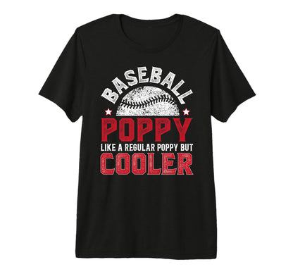 Mens Baseball Poppy Grandpa Poppy T-Shirt - Aesthetic Graphic for Adults - T-Shirt, Sweatshirt, Hoodie