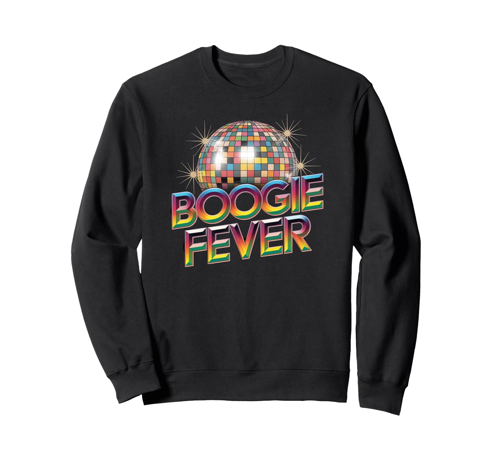 Disco Ball Boogie Fever Sweatshirt - Casual Everyday Wear for Adults - T-Shirt, Sweatshirt, Hoodie