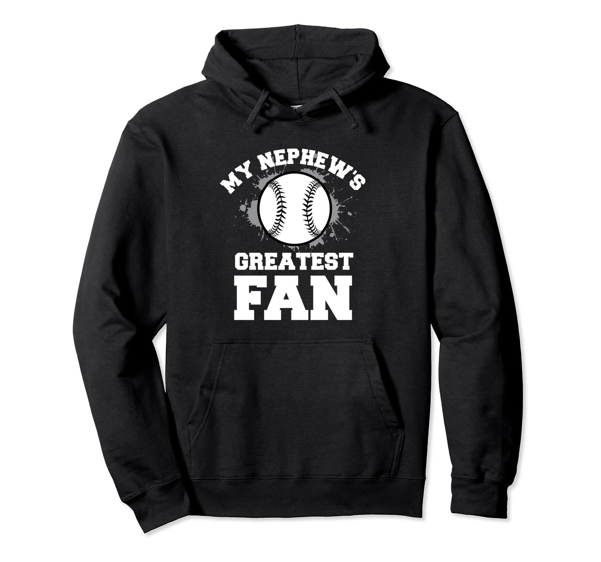 Baseball Aunt Or Uncle My Nephews Hoodie - Custom Art Print for Adults - T-Shirt, Sweatshirt, Hoodie
