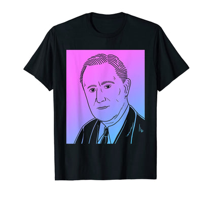 Franklin Roosevelt Vaporwave Pastel Goth T-Shirt - Minimalist Print Unisex - T-Shirt, Sweatshirt, Hoodie
