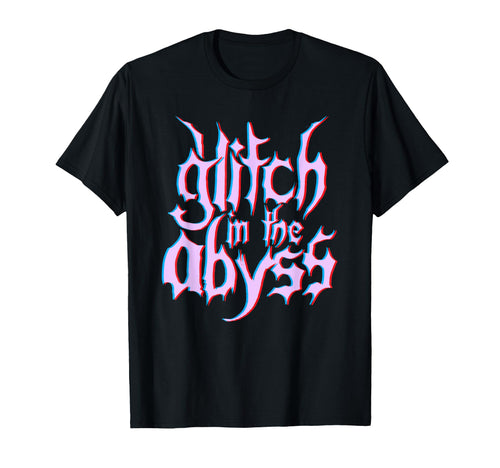 Glitch Abyss Gothic Y2K T-Shirt - Casual Everyday Wear for Adults - T-Shirt, Sweatshirt, Hoodie