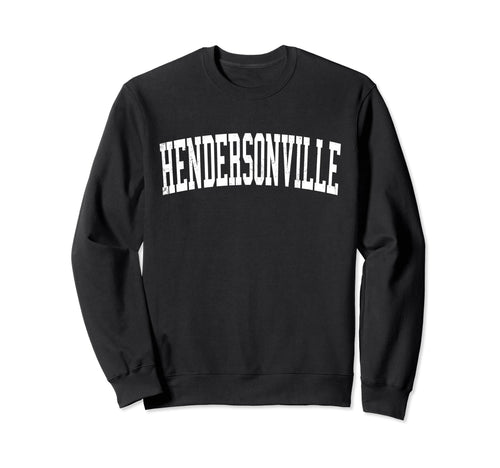 Hendersonville Tn Distressed White Sweatshirt - Graphic Print Unisex - T-Shirt, Sweatshirt, Hoodie