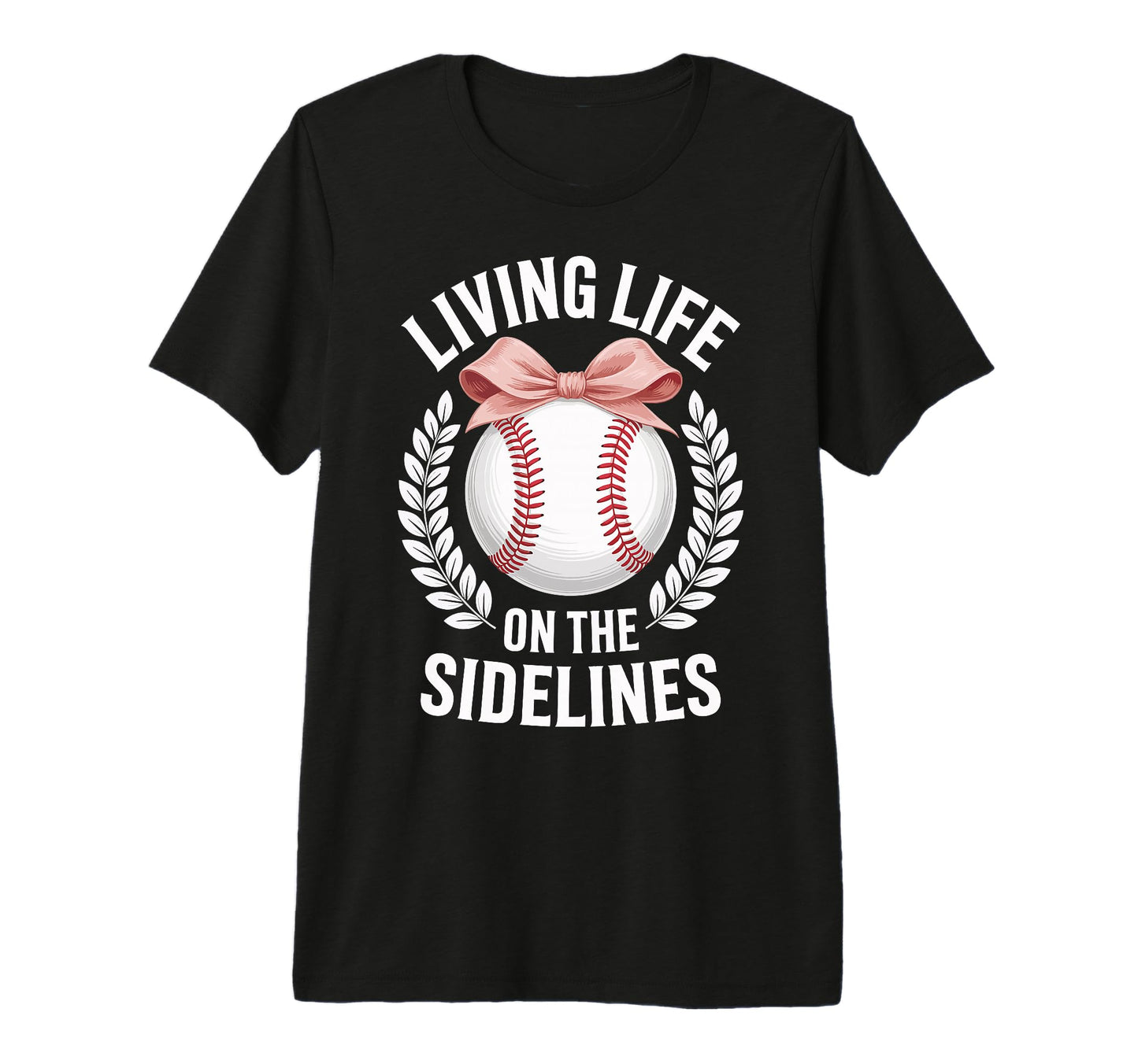 Living Life Sidelines Baseball Tri Blend T-Shirt - Unique Graphic Men Women - T-Shirt, Sweatshirt, Hoodie