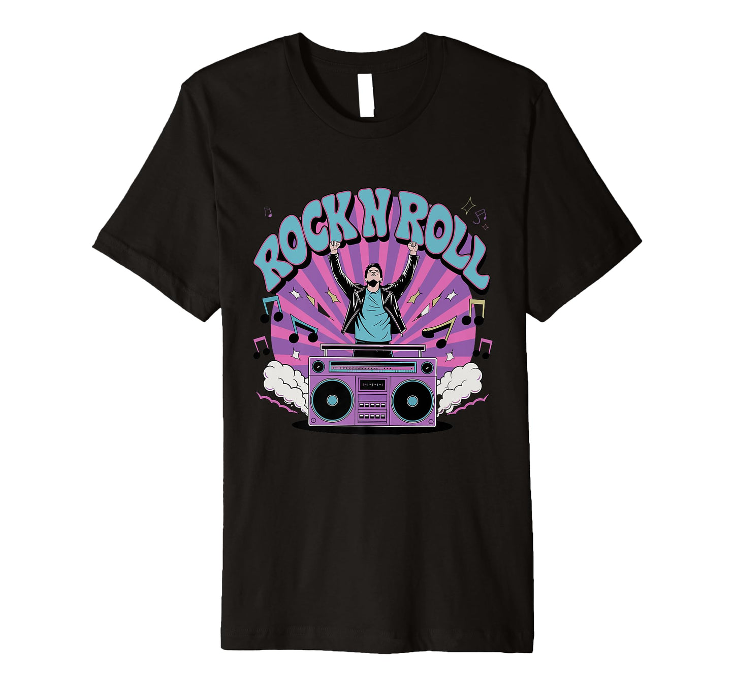 Rock N Roll Vibes Music Art T-Shirt - Trendy Graphic for Adults - T-Shirt, Sweatshirt, Hoodie