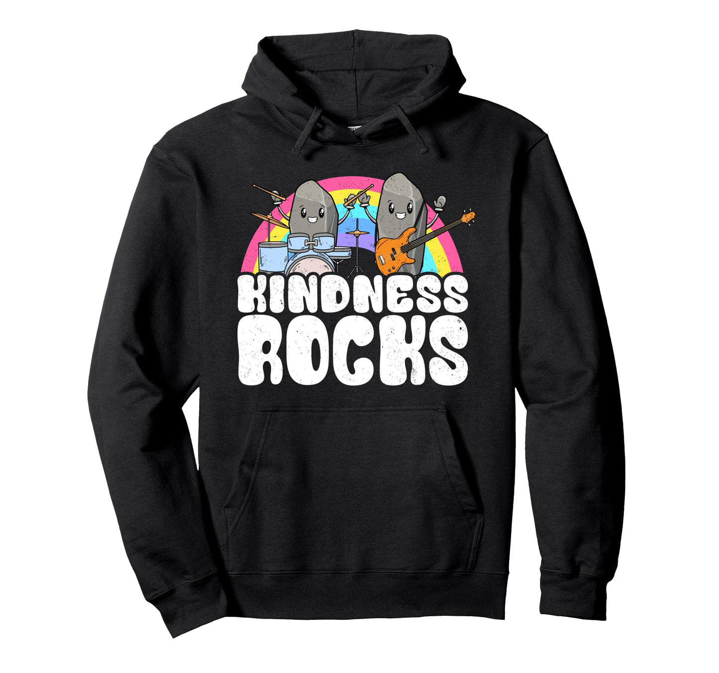 Anti Bullying Rainbow Hippie Music Teacher Hoodie - Novelty Apparel Unisex - T-Shirt, Sweatshirt, Hoodie