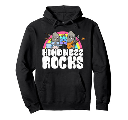 Anti Bullying Rainbow Hippie Music Teacher Hoodie - Novelty Apparel Unisex - T-Shirt, Sweatshirt, Hoodie