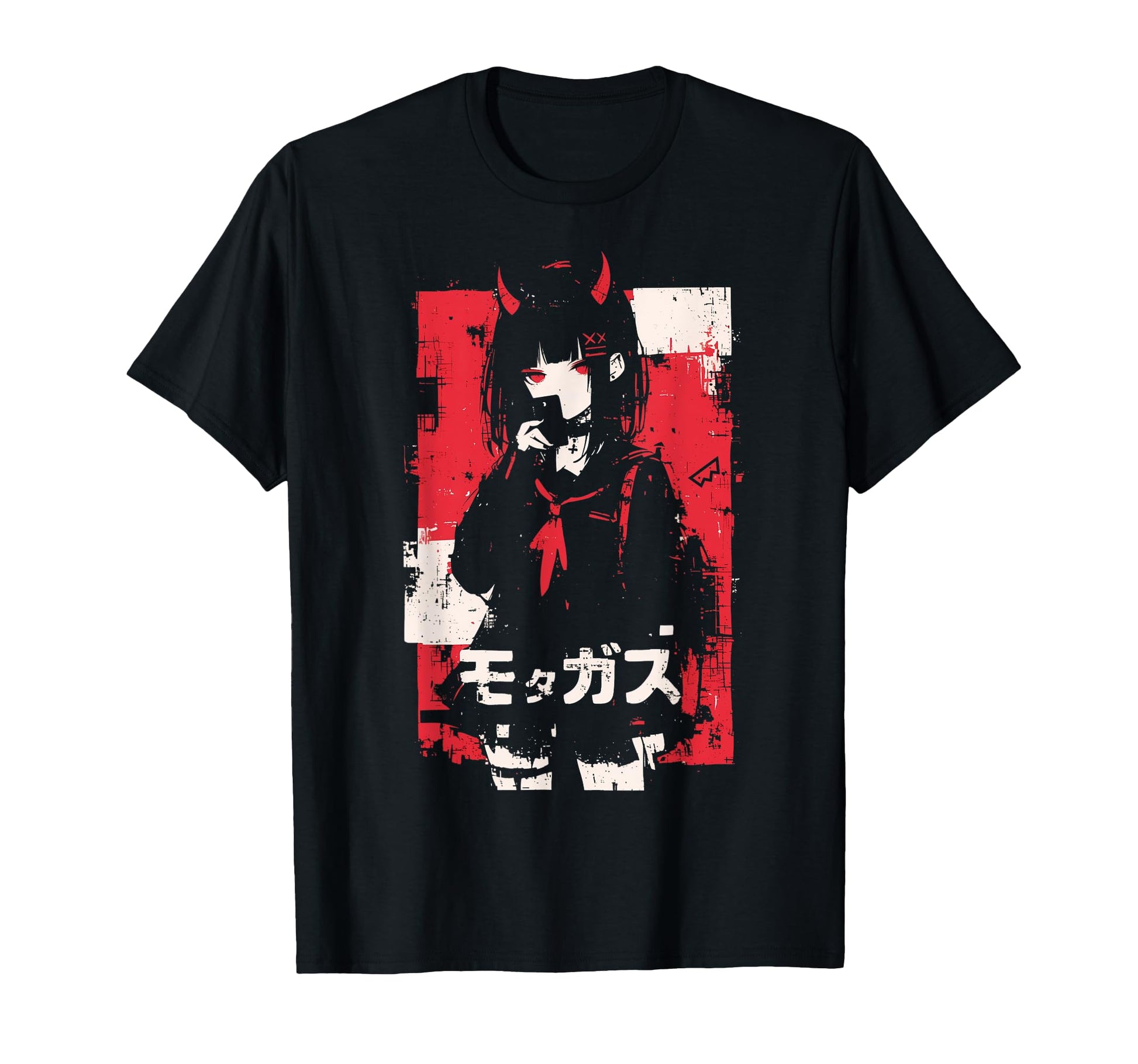 Goth Grunge Demon Anime Waifu Horror Alt T-Shirt - Graphic Print Men Women - T-Shirt, Sweatshirt, Hoodie