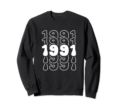 33 Year Old Groovy 33Rd Sweatshirt - Fun Novelty Design for Adults - T-Shirt, Sweatshirt, Hoodie