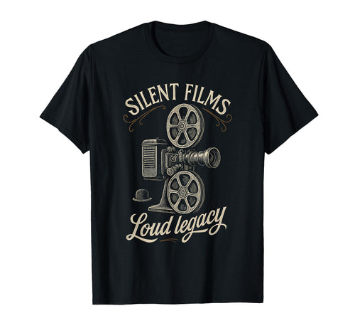 Silent Film Projector Cinema Reel T-Shirt - Novelty Apparel for Adults - T-Shirt, Sweatshirt, Hoodie