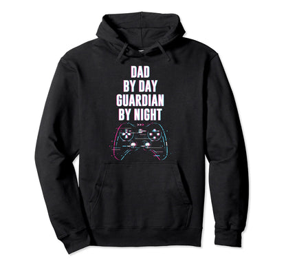 Mens Gamer Dad Dad Day Guardian Hoodie - Aesthetic Graphic for Adults - T-Shirt, Sweatshirt, Hoodie