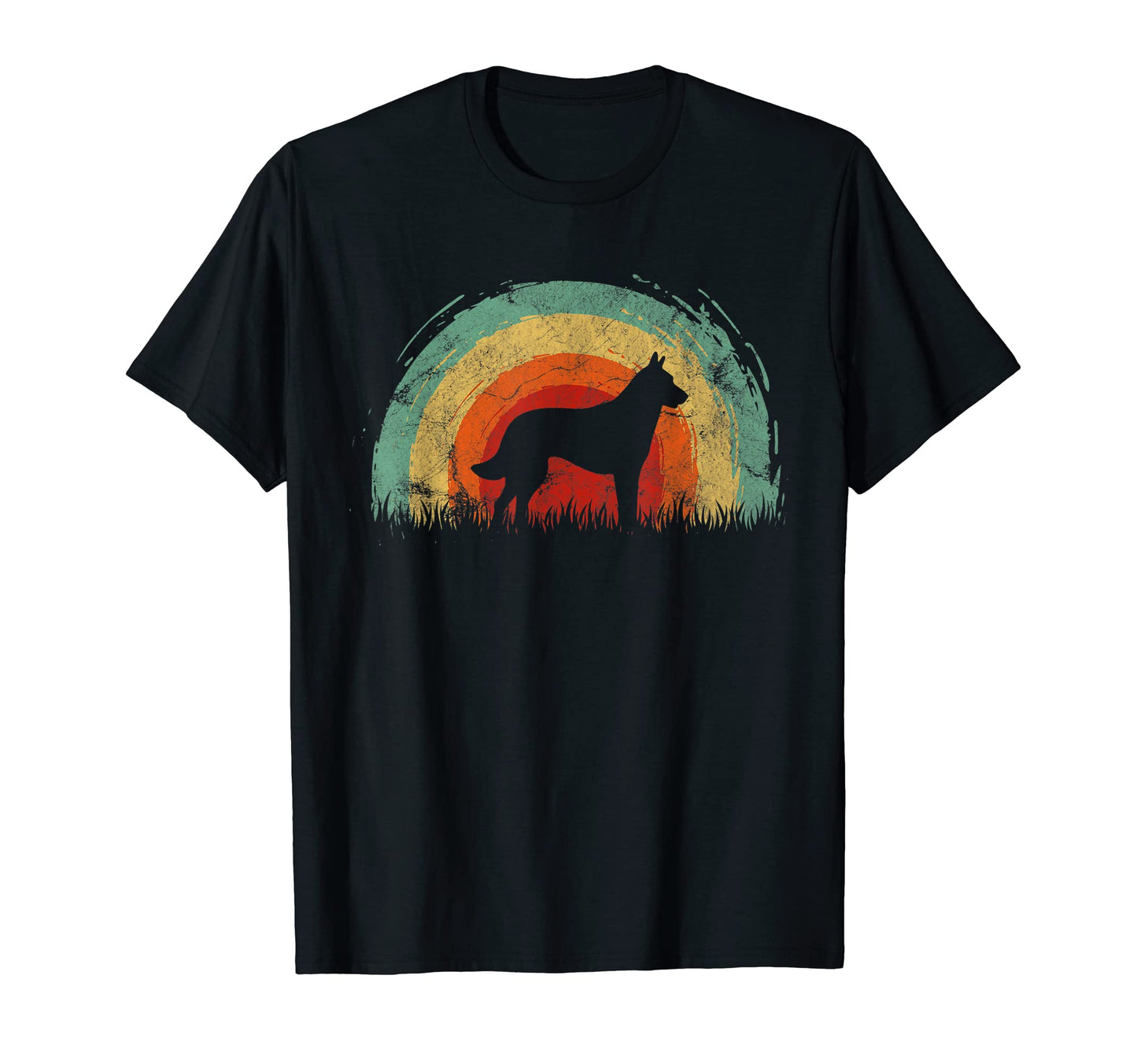 Belgian Malinois Rainbow Dog T-Shirt - Minimalist Print for Adults - T-Shirt, Sweatshirt, Hoodie