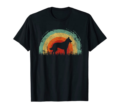 Belgian Malinois Rainbow Dog T-Shirt - Minimalist Print for Adults - T-Shirt, Sweatshirt, Hoodie