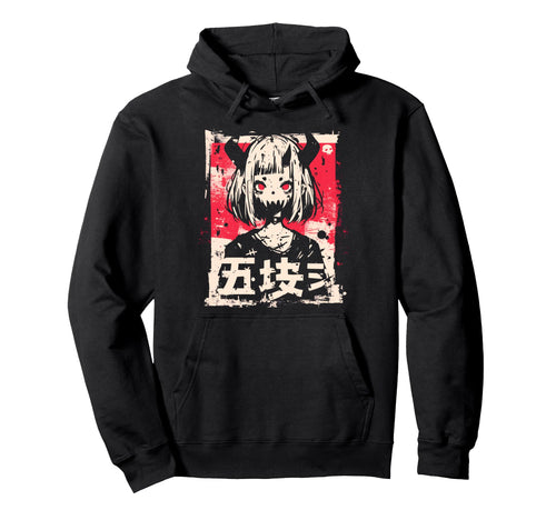 Goth Grunge Demon Anime Waifu Hoodie - Casual Everyday Wear for Adults - T-Shirt, Sweatshirt, Hoodie