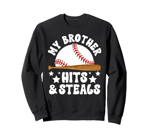 Funny Baseball Brother Baseball Sweatshirt - Aesthetic Graphic for Adults - T-Shirt, Sweatshirt, Hoodie