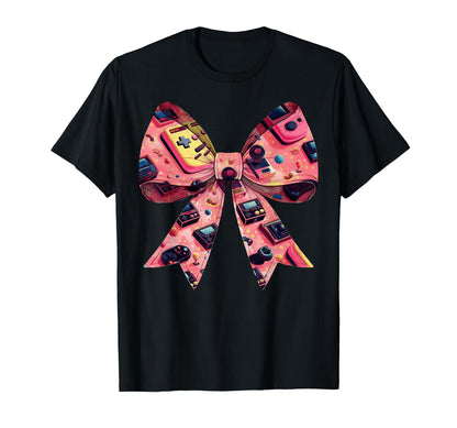 Coquette Bow Arcade Gaming Mothers T-Shirt - Streetwear Style Men Women - T-Shirt, Sweatshirt, Hoodie