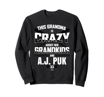 Grandma Crazy J Puk Arizona Sweatshirt - Minimalist Print for Adults - T-Shirt, Sweatshirt, Hoodie