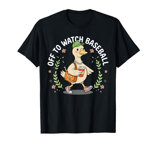 Off To Watch Baseball Funny Baseball T-Shirt - Custom Art Print Men Women - T-Shirt, Sweatshirt, Hoodie
