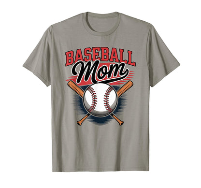 Baseball Mom Proud Baseball T-Shirt - Fun Novelty Design Men Women - T-Shirt, Sweatshirt, Hoodie