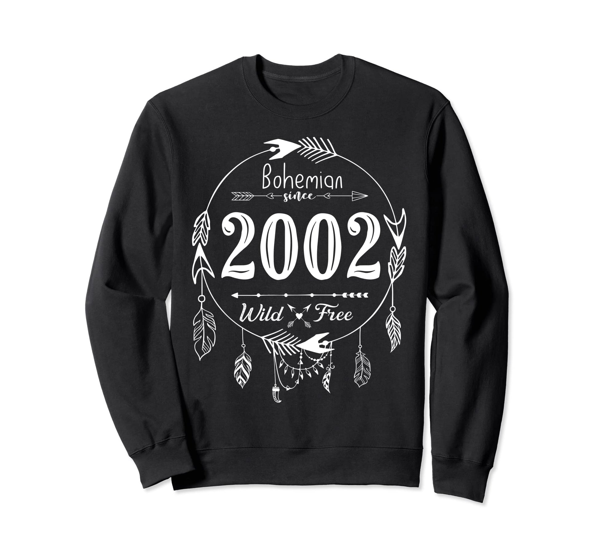 2002 20Th Birthday Boho Sweatshirt - Custom Art Print Men Women - T-Shirt, Sweatshirt, Hoodie
