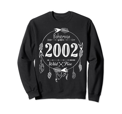 2002 20Th Birthday Boho Sweatshirt - Custom Art Print Men Women - T-Shirt, Sweatshirt, Hoodie