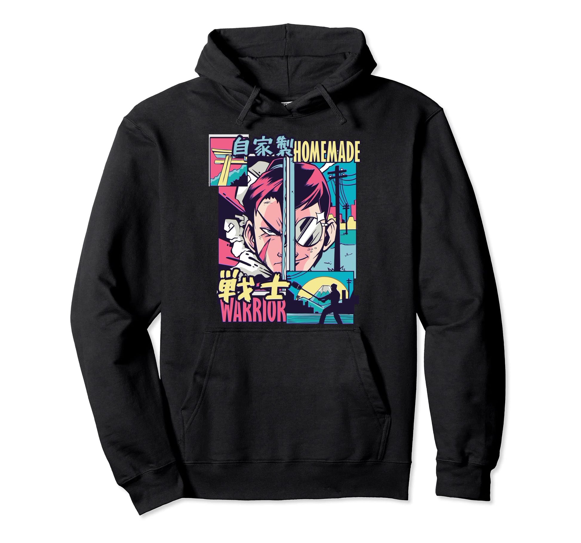 90S Vaporwave Aesthetic Japanese Anime Hoodie - Custom Art Print Men Women - T-Shirt, Sweatshirt, Hoodie