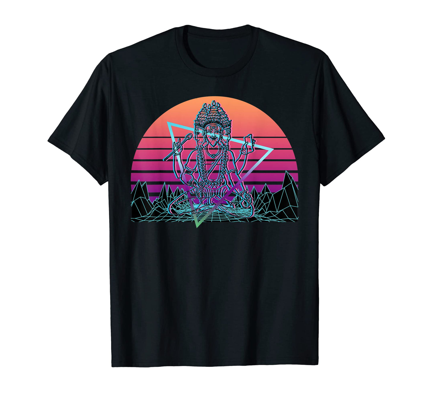 Brahma Hindu God Ancient Hindu T-Shirt - Custom Art Print for Adults - T-Shirt, Sweatshirt, Hoodie