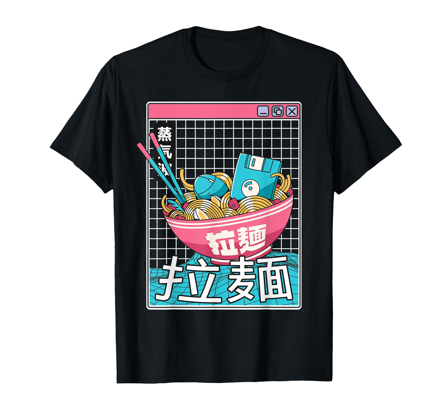 Ramen Noodles Bowl Kawaii Weirdcore T-Shirt - Unique Graphic for Adults - T-Shirt, Sweatshirt, Hoodie