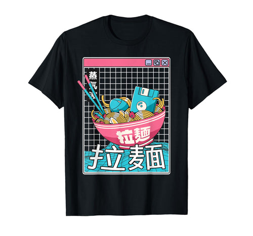 Ramen Noodles Bowl Kawaii Weirdcore T-Shirt - Aesthetic Graphic Men Women - T-Shirt, Sweatshirt, Hoodie