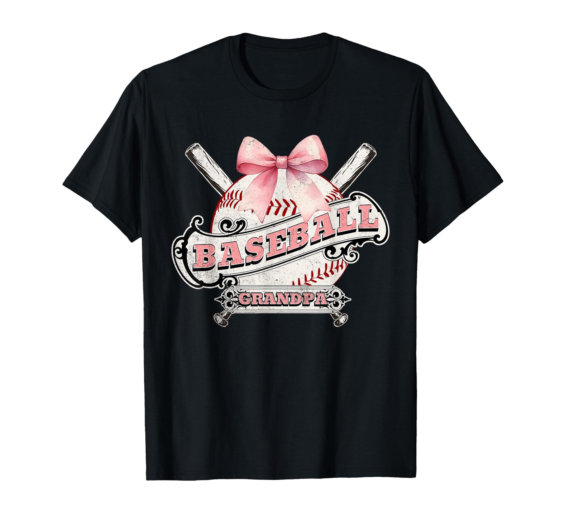 Baseball Grandpa Coquette Bow Sport T-Shirt - Novelty Apparel for Adults - T-Shirt, Sweatshirt, Hoodie