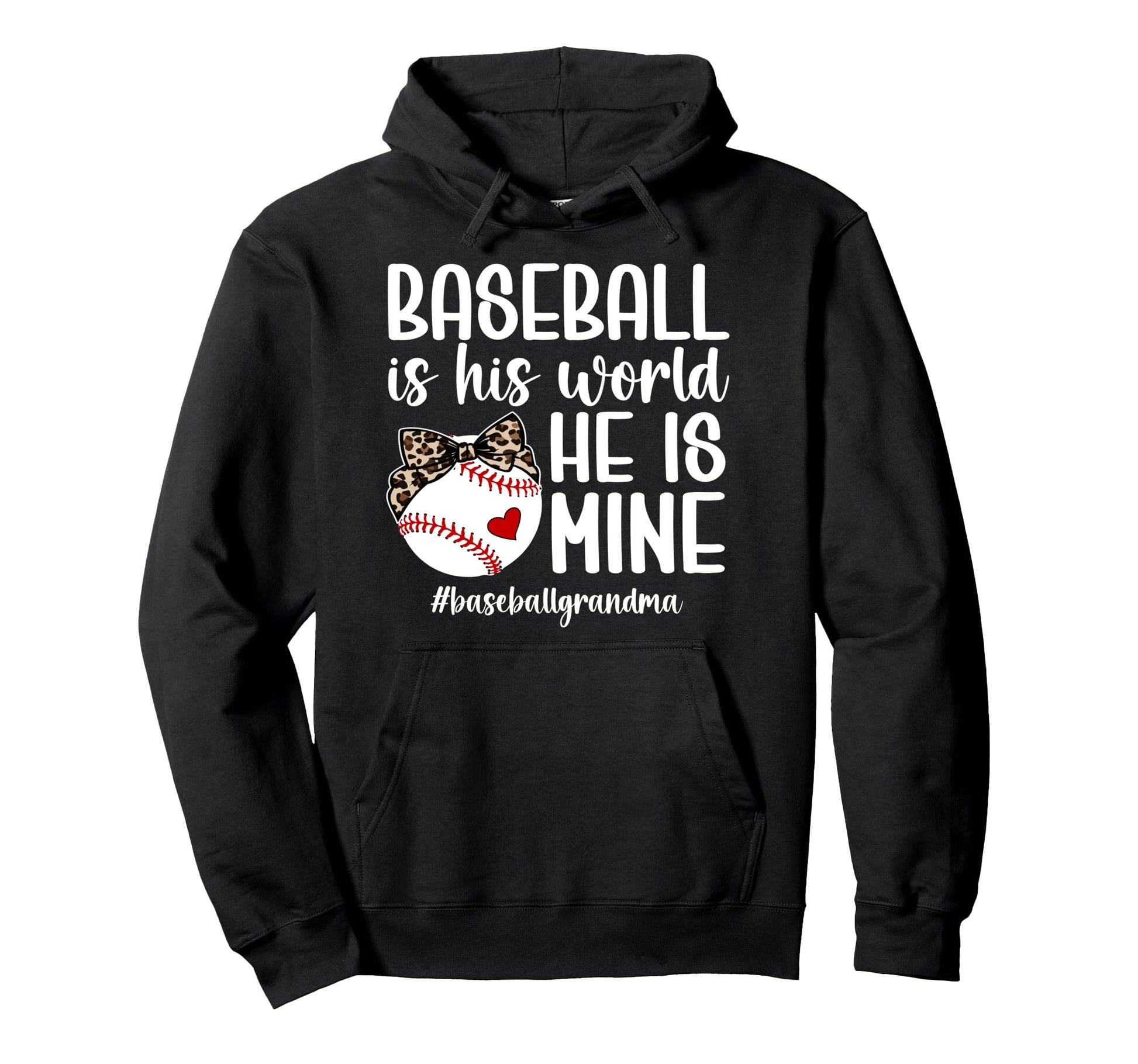 Baseball Grandma Proud Baseball Player Hoodie - Minimalist Print Men Women - T-Shirt, Sweatshirt, Hoodie