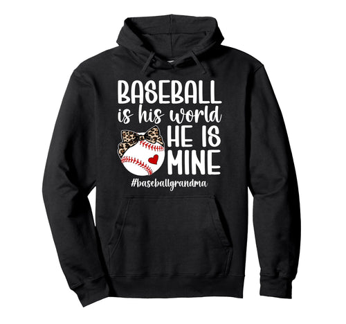 Baseball Grandma Proud Baseball Player Hoodie - Minimalist Print Men Women - T-Shirt, Sweatshirt, Hoodie