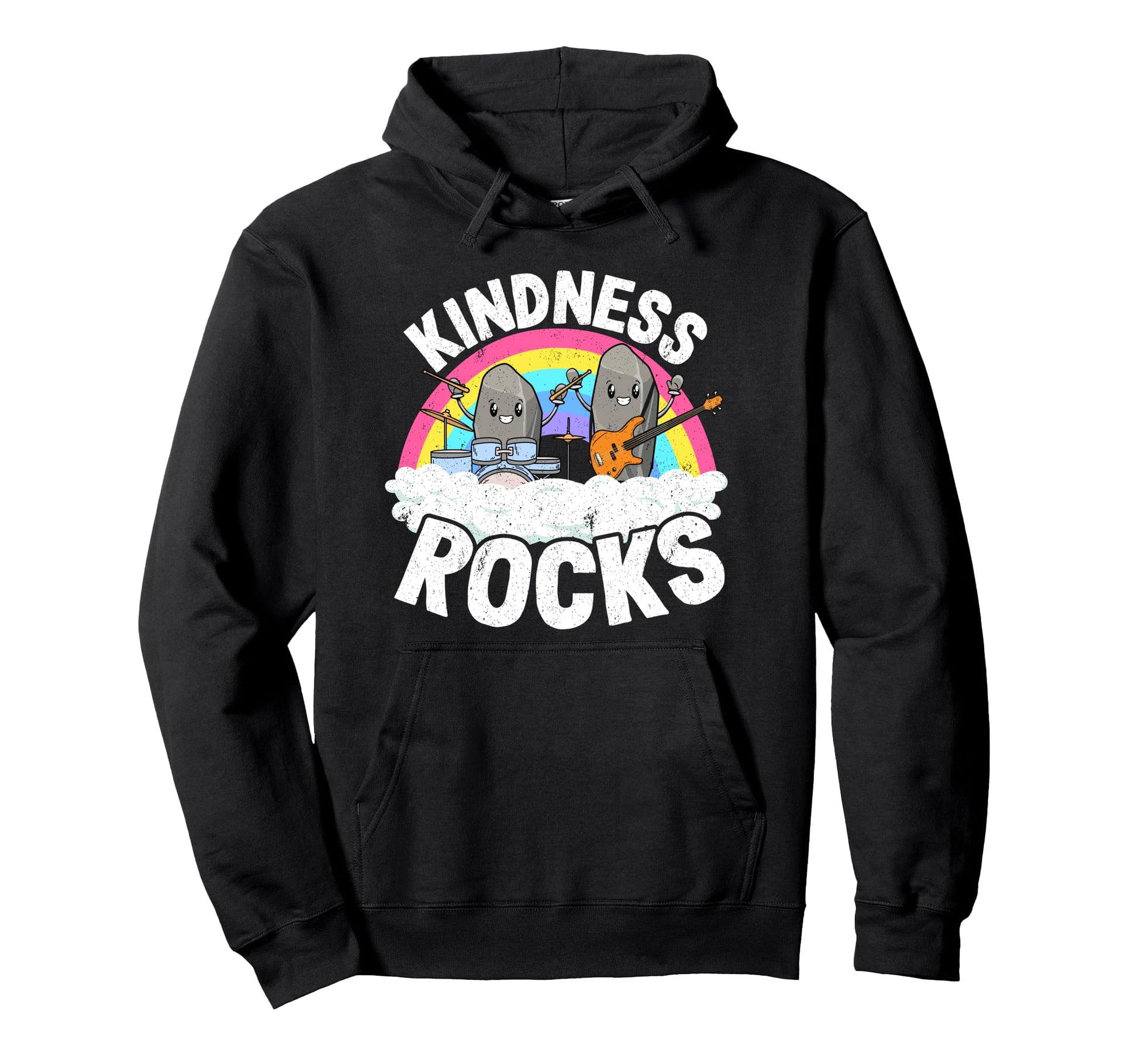Anti Bullying Rainbow Hippie Music Hoodie - Custom Art Print Unisex - T-Shirt, Sweatshirt, Hoodie