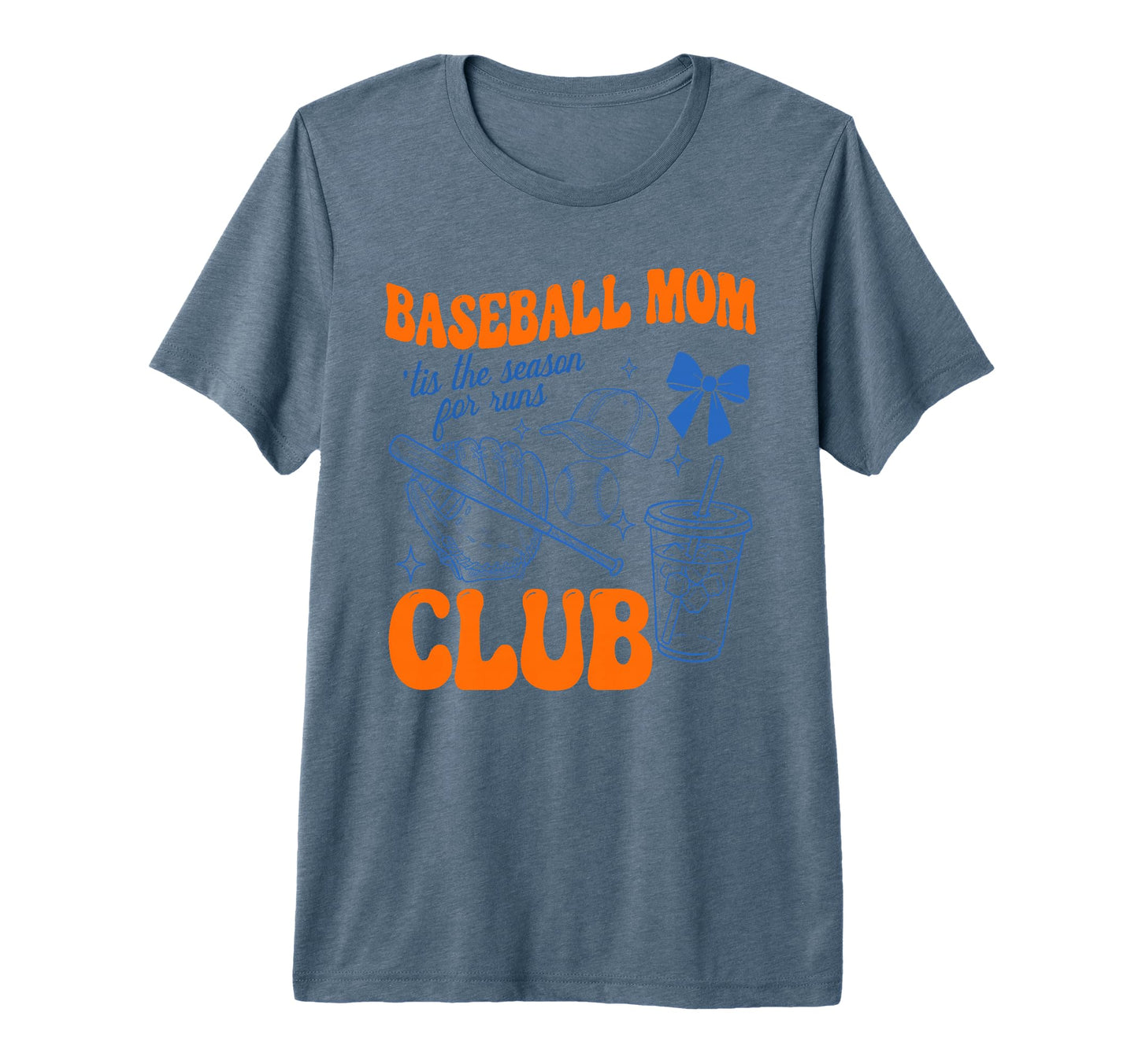 Baseball Mom Club Tis Season Runs Funny T-Shirt - Aesthetic Graphic Unisex - T-Shirt, Sweatshirt, Hoodie