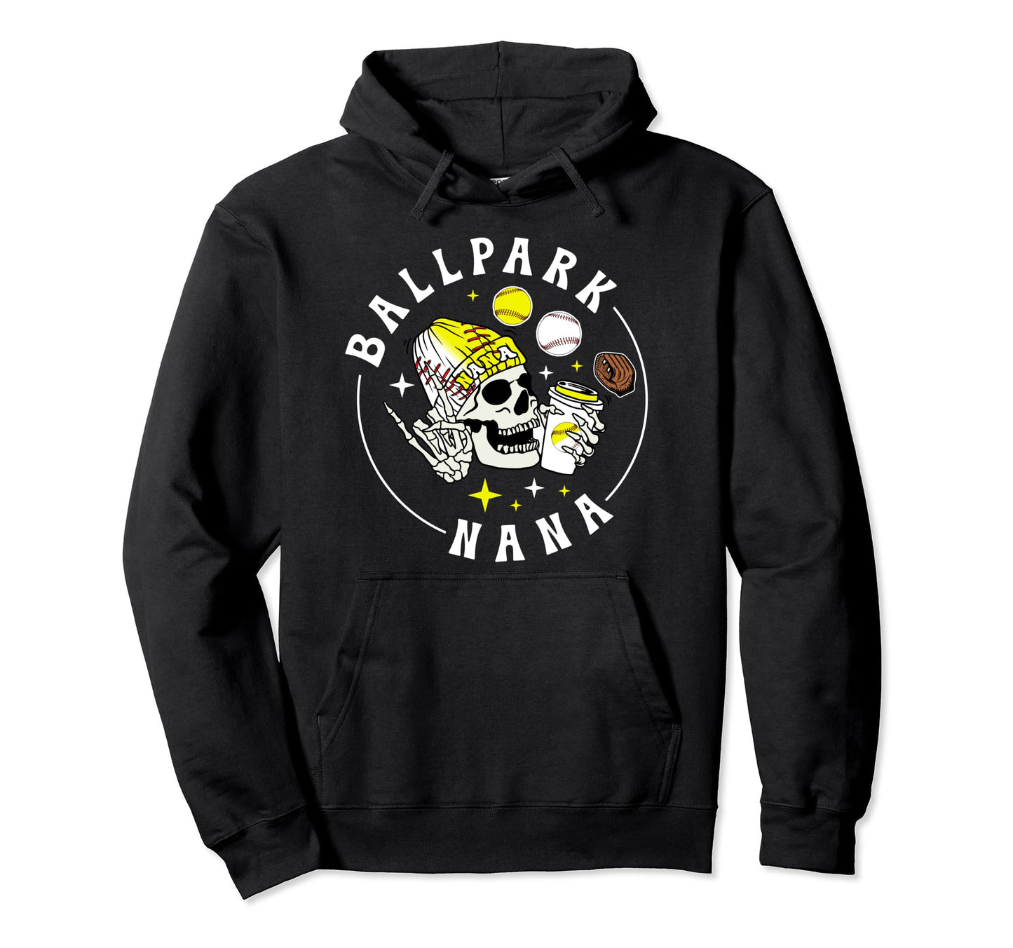 Ballpark Nana Baseball Softball Nana Hoodie - Minimalist Print Unisex - T-Shirt, Sweatshirt, Hoodie
