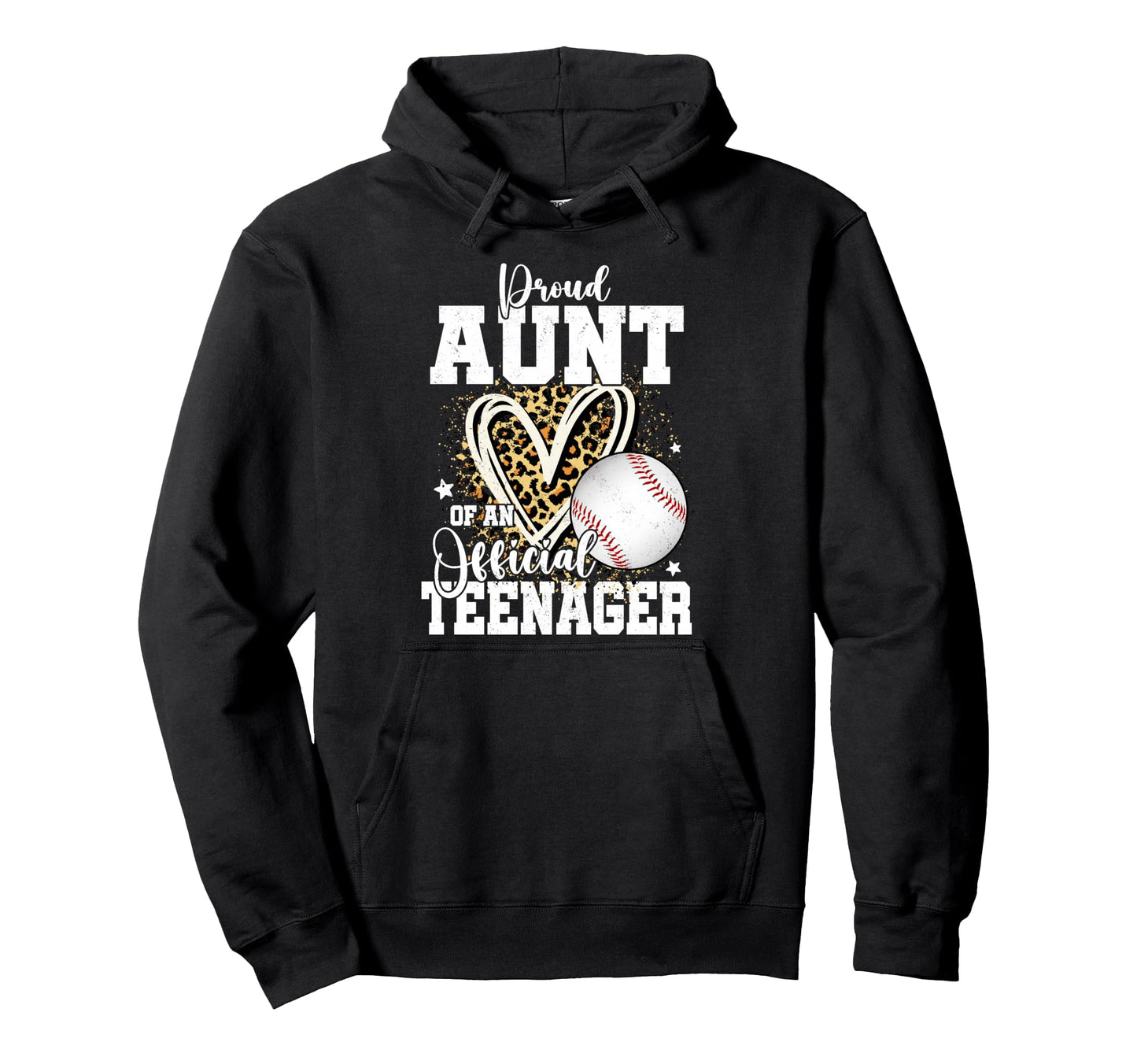 Proud Aunt Teenager 13Th Birthday Hoodie - Minimalist Print for Adults - T-Shirt, Sweatshirt, Hoodie