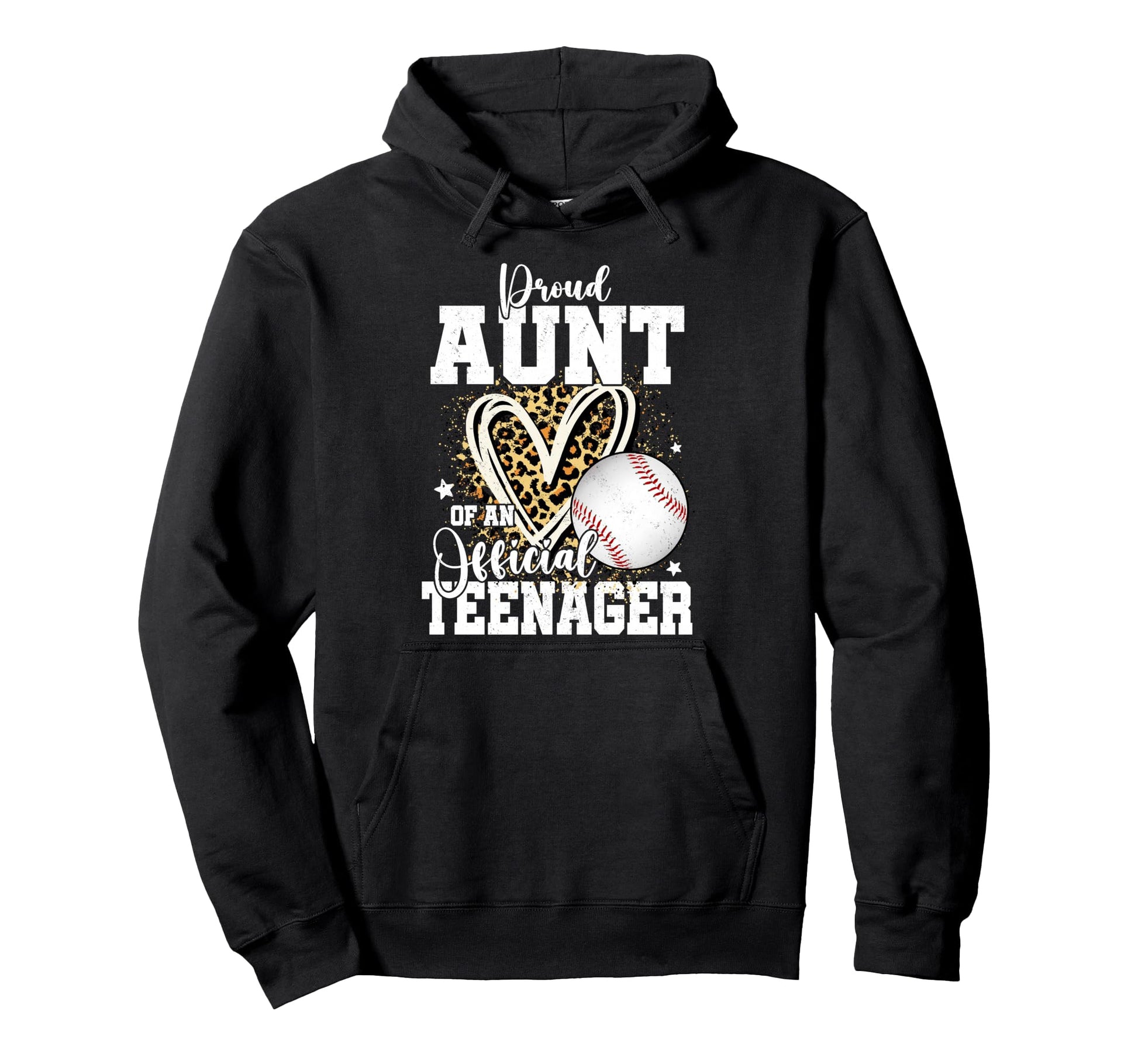 Proud Aunt Teenager 13Th Birthday Hoodie - Minimalist Print for Adults - T-Shirt, Sweatshirt, Hoodie